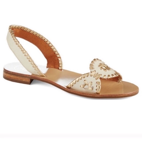 Jack Rogers Shoes - Jack Rogers Metallic Liliana Slingback Sandals